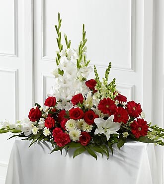 Crimson &amp; White Arrangement