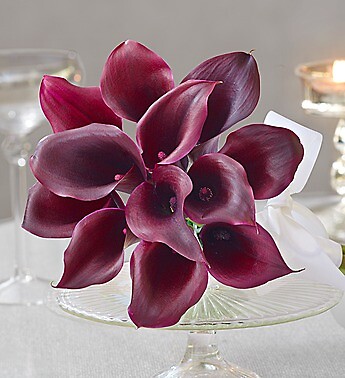 Purple Elegance Mini Calla Lily Bouquet